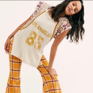 Free People Los Angeles 86 Summer Nights Tee L